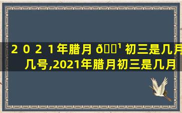 ２０２１年腊月 🌹 初三是几月几号,2021年腊月初三是几月几号出生